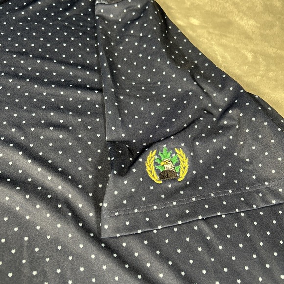 Greyson Shirt Mens 2XL Blue Geometric Icon Golf Polo Performance Stretch - Picture 4 of 11